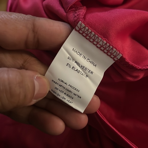 NWT Glamaker fuchsia one shoulder batwing sleeve bodycon dress Size Medium - Picture 8 of 8